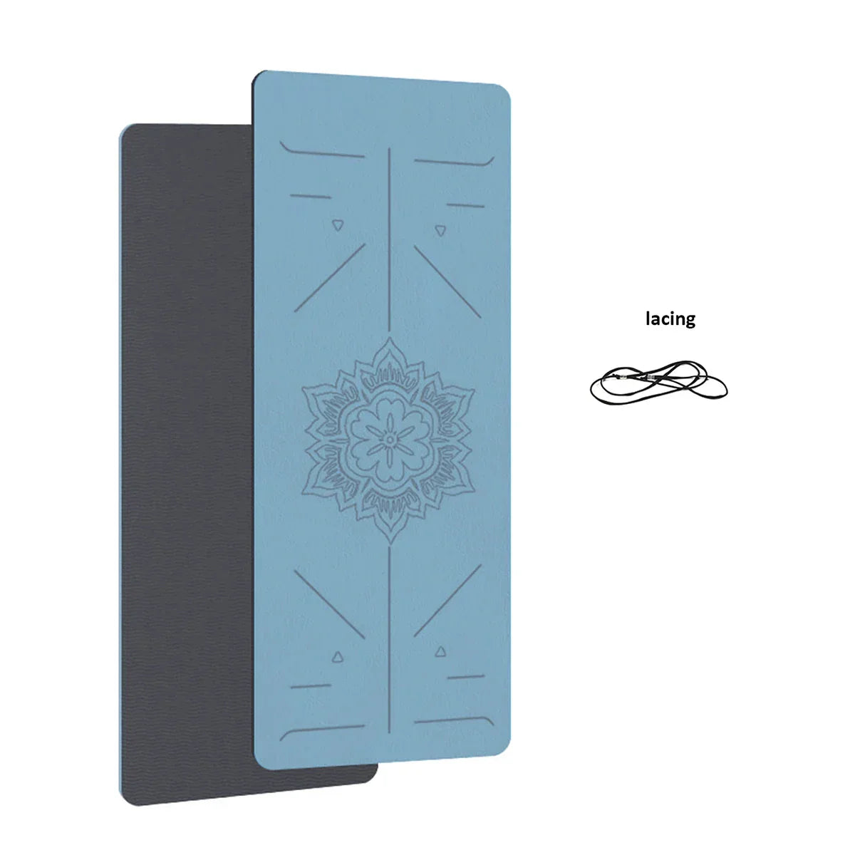 TPE Yoga & Fitness Mat with Alignment Guide Lines