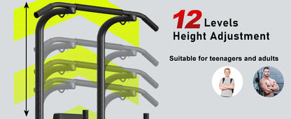 Power Tower Dip Station &amp; Pull-Up Bar