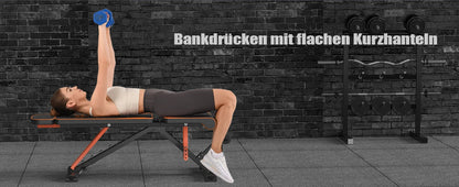 Bigzzia Adjustable Weight Bench with Resistance Bands