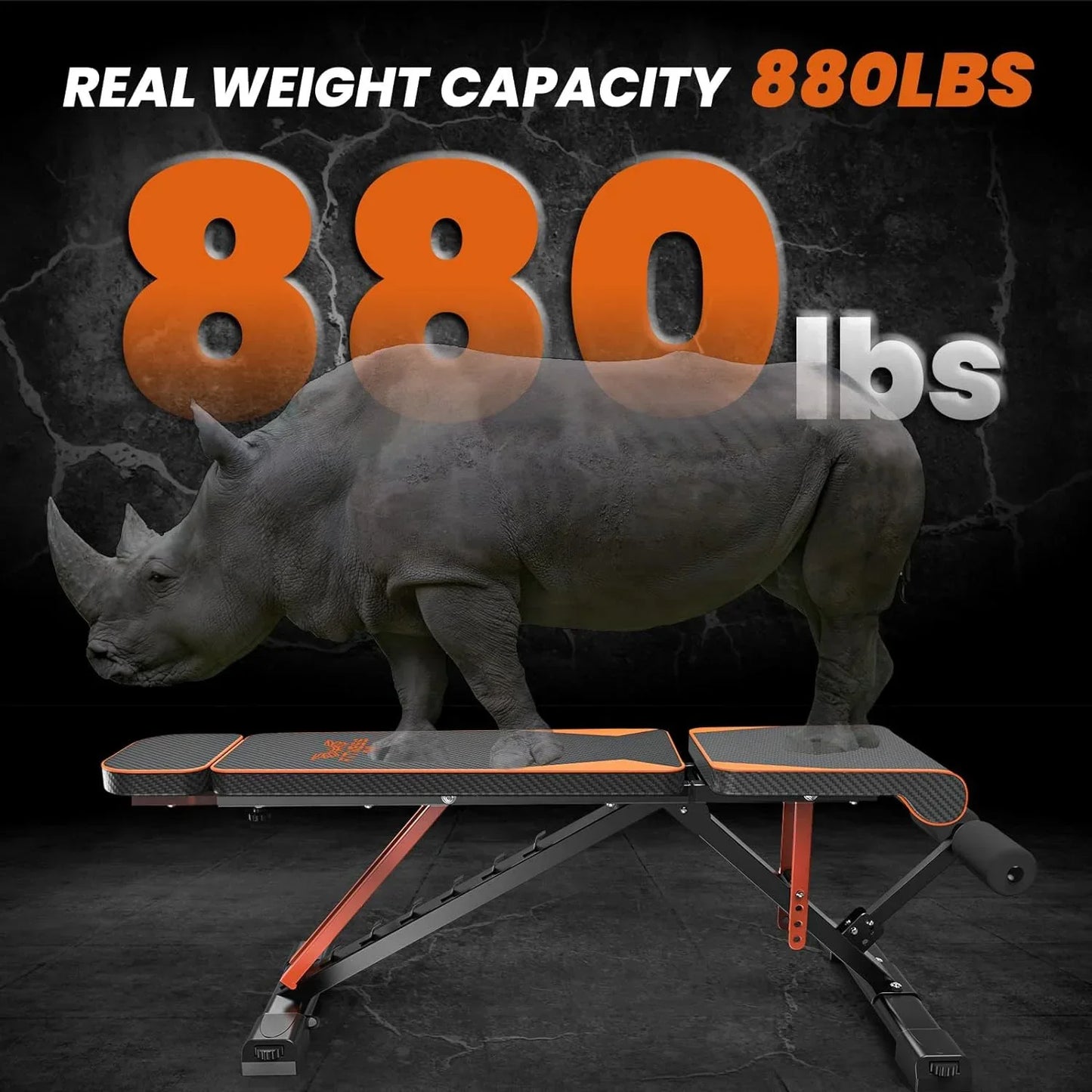 Bigzzia Adjustable Weight Bench with Resistance Bands