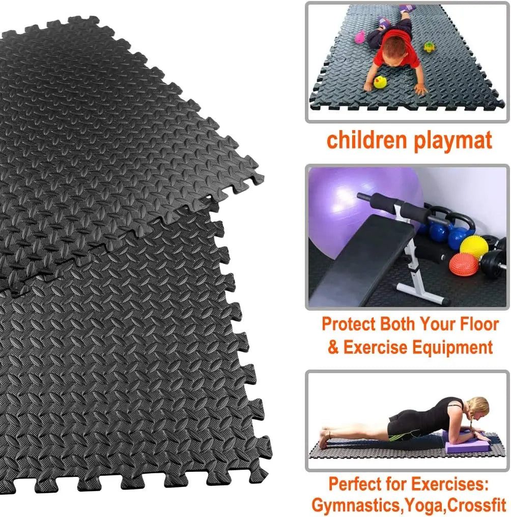 EVA Interlocking Puzzle Fitness Mat – Ultimate Floor Protection