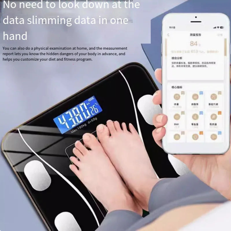 Smart Body-Fat Analysing Bathroom Scale