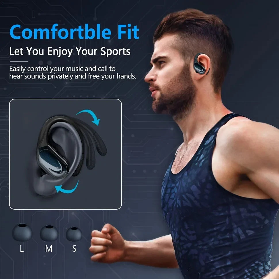 Bluetooth 5.3 True Wireless Earphones with Earhooks