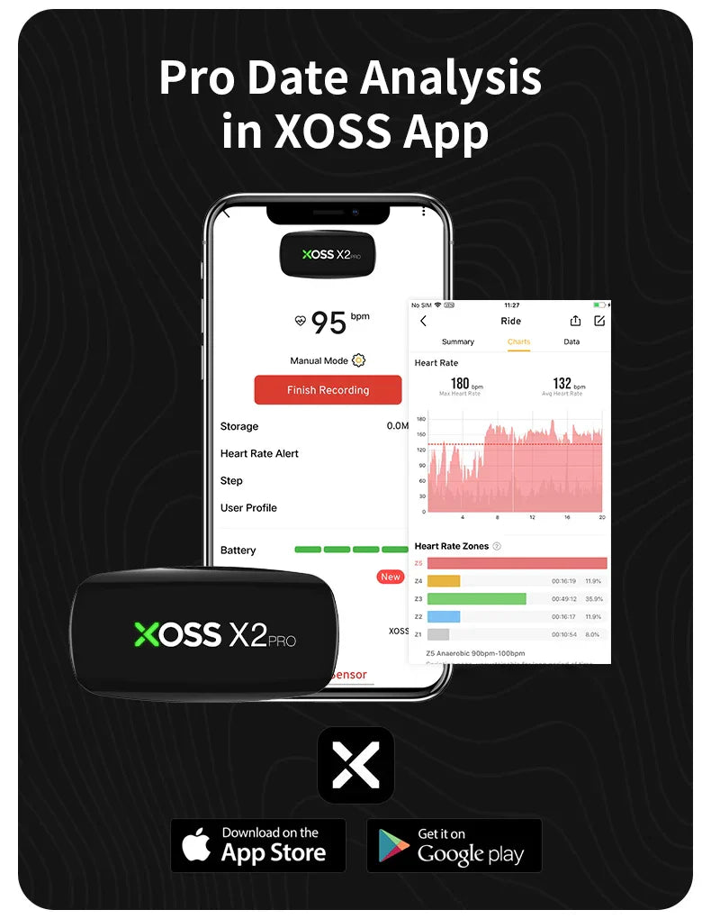 XOSS X2 Pro Chest Strap Heart Rate Monitor