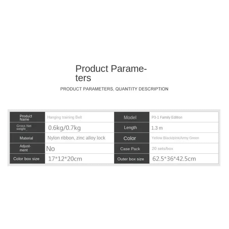 Adjustable Suspension Training Strap