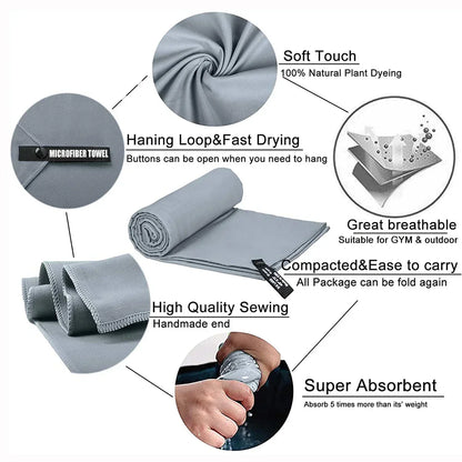 Quick-Drying Sports Towel (40×80 cm &amp; 80×160 cm)