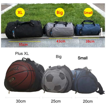 XL Fitness Gym Bag – Wet/Dry Compartments &amp; Travel Ready