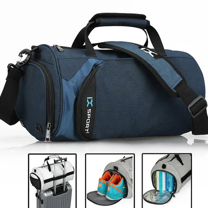 XL Fitness Gym Bag – Wet/Dry Compartments &amp; Travel Ready