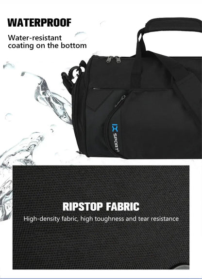 XL Fitness Gym Bag – Wet/Dry Compartments &amp; Travel Ready