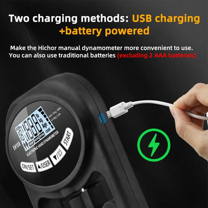 Digital Hand Grip Strength Tester (up to 120 kg / 265 lbs)