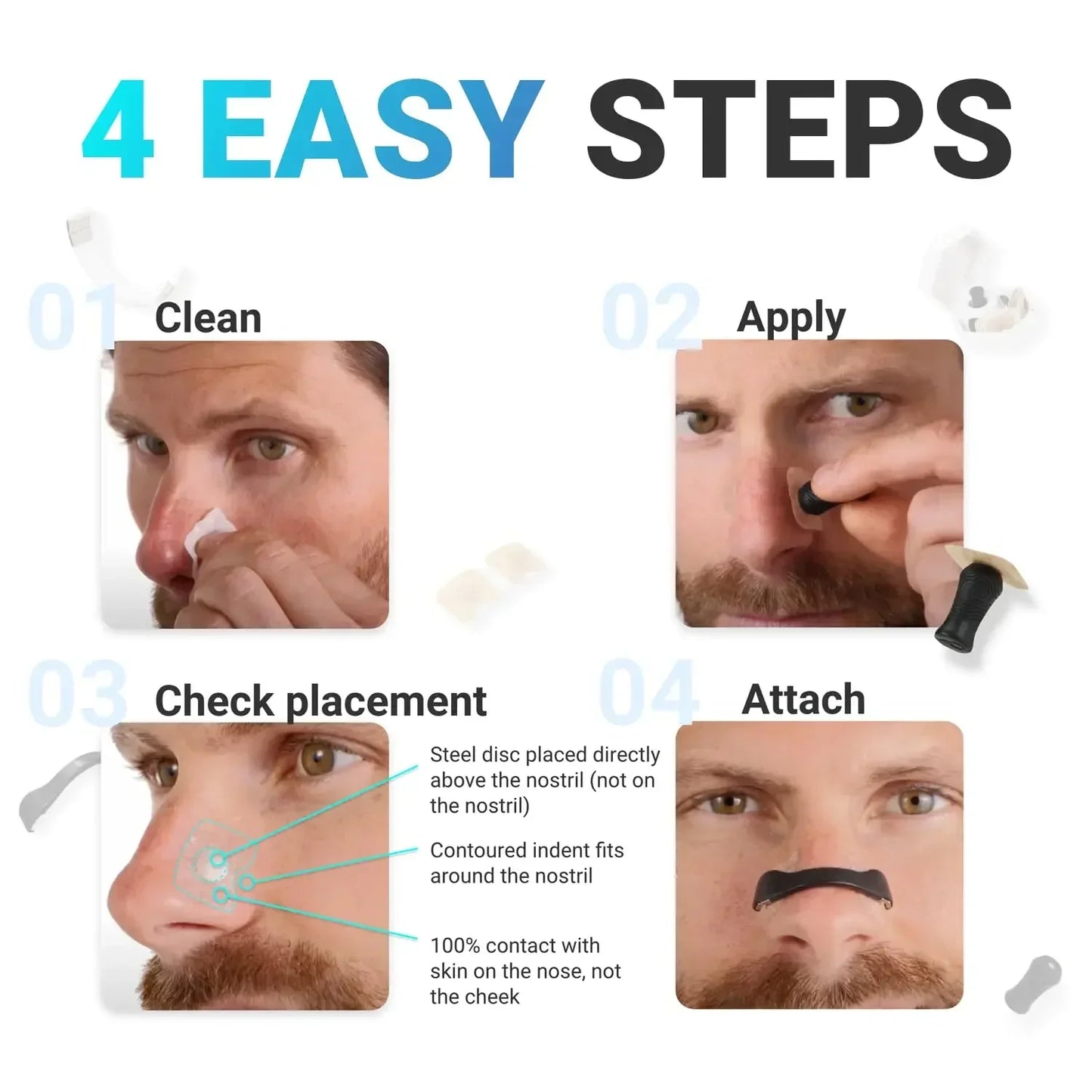 Magnetic Nasal Breathing Dilators (15 Pairs)