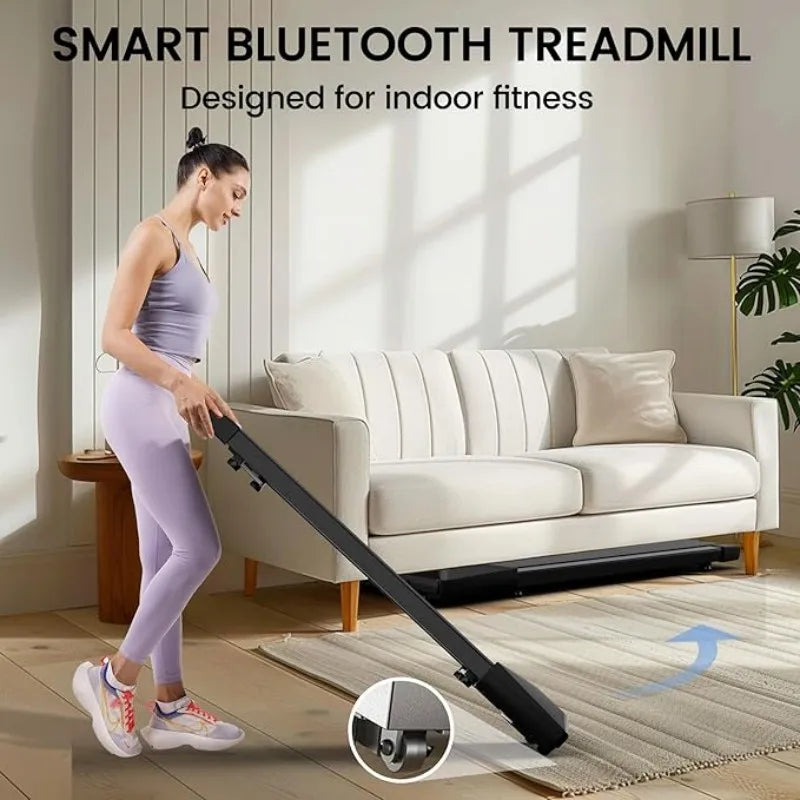 2‑in‑1 Portable Treadmill with Remote Control &amp; LED Display