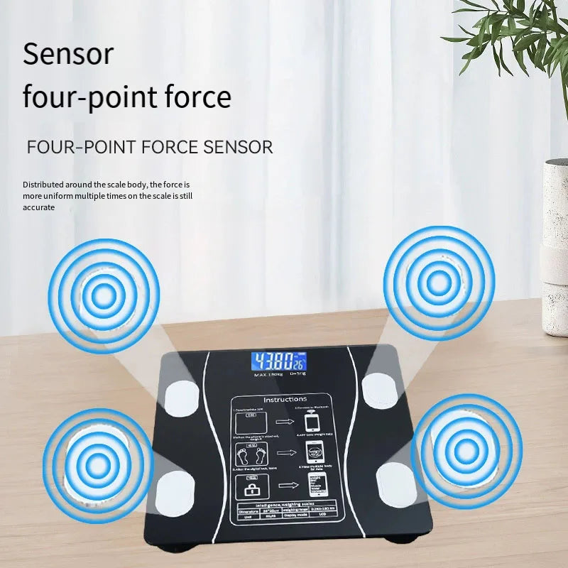 Smart Body-Fat Analysing Bathroom Scale