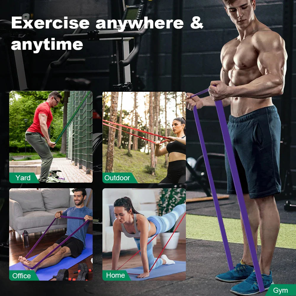 Adjustable 5–120 lbs Fitness Resistance Band