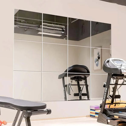 Frameless Square Gym Mirror Tiles