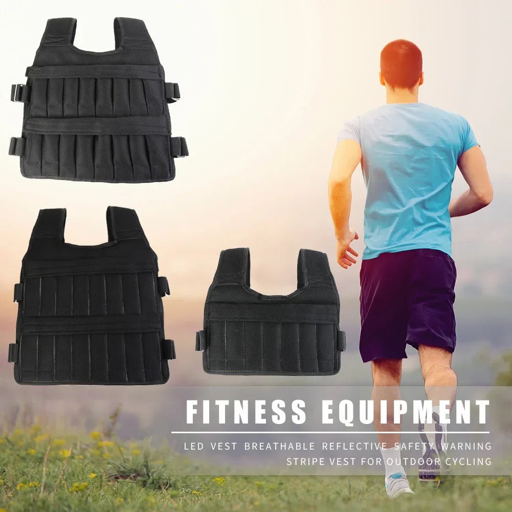 Adjustable Weighted Training Vest (3–15–35 kg Capacity)