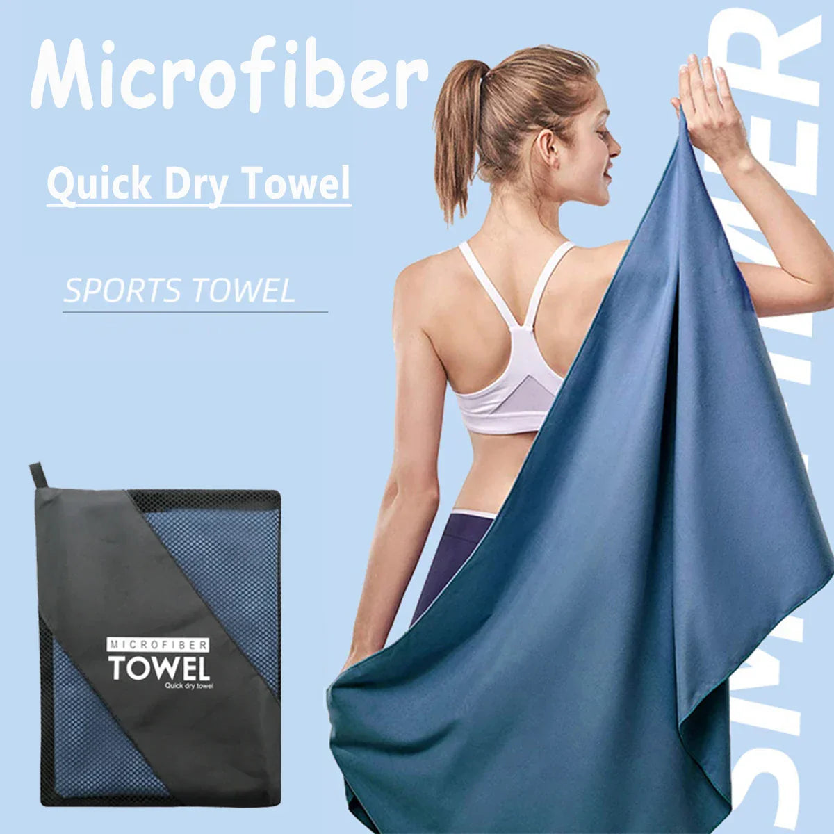 Quick-Drying Sports Towel (40×80 cm &amp; 80×160 cm)