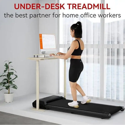2‑in‑1 Portable Treadmill with Remote Control &amp; LED Display