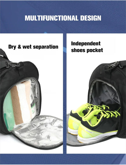 XL Fitness Gym Bag – Wet/Dry Compartments &amp; Travel Ready