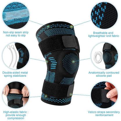 Knee Brace with Side Stabilisers &amp; Patella Gel