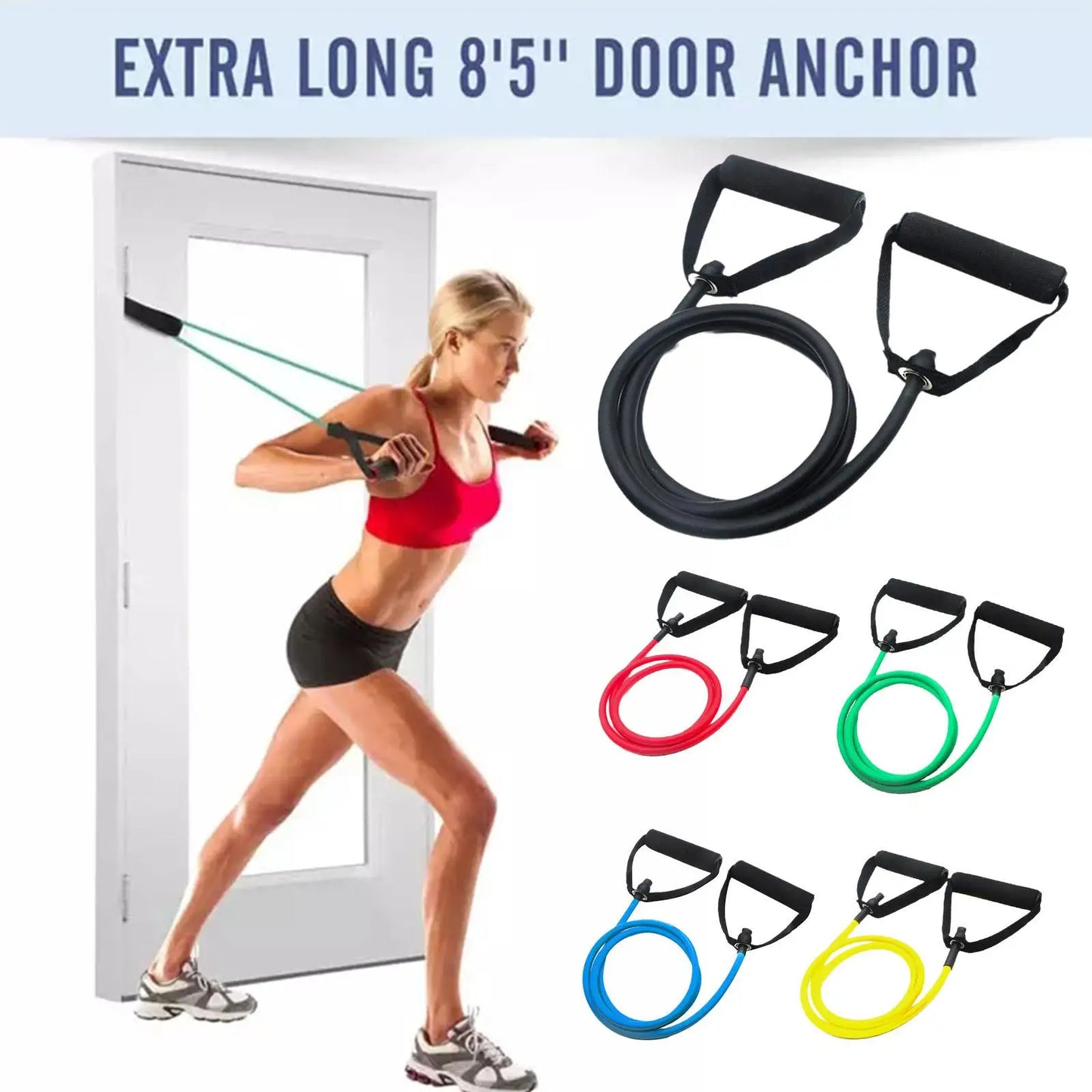 5-Level Resistance Bands with Handles
