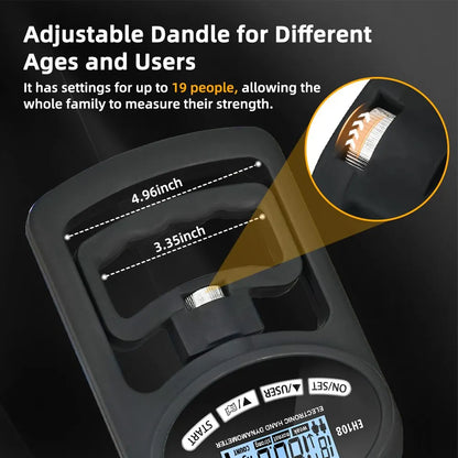 Digital Hand Grip Strength Tester (up to 120 kg / 265 lbs)