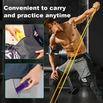 Adjustable 5–120 lbs Fitness Resistance Band