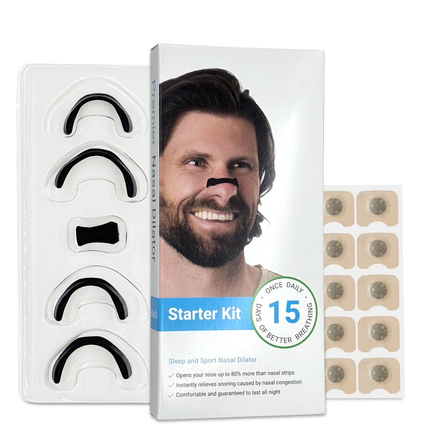 Magnetic Nasal Breathing Dilators (15 Pairs)
