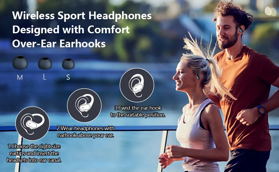 Bluetooth 5.3 True Wireless Earphones with Earhooks