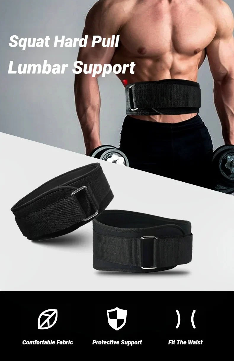 Weight Lifting Belt with Metal Buckle