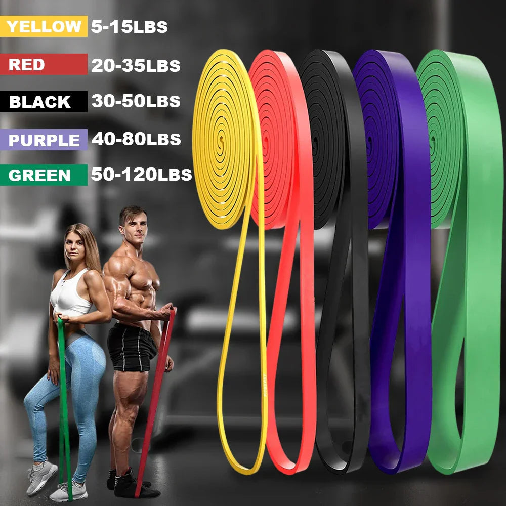 Adjustable 5–120 lbs Fitness Resistance Band