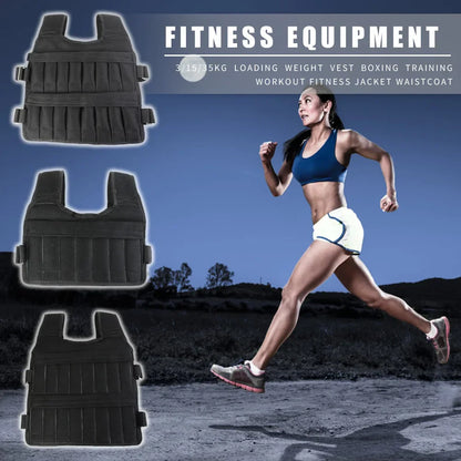Adjustable Weighted Training Vest (3–15–35 kg Capacity)