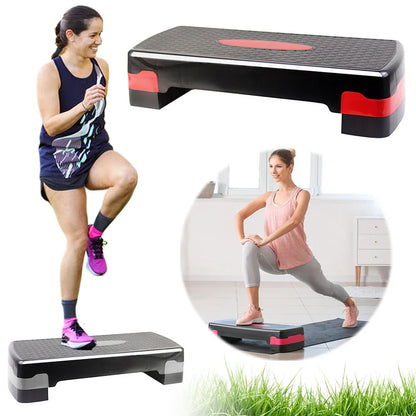 Aerobic Fitness Stepper with Adjustable Pedals