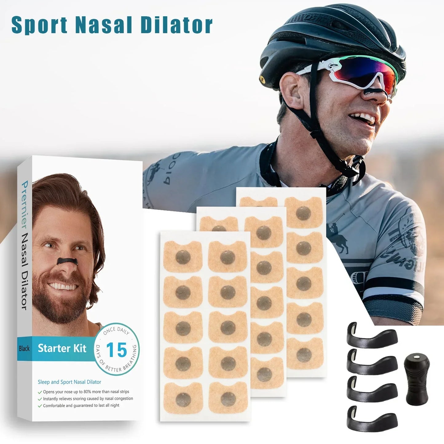 Magnetic Nasal Breathing Dilators (15 Pairs)