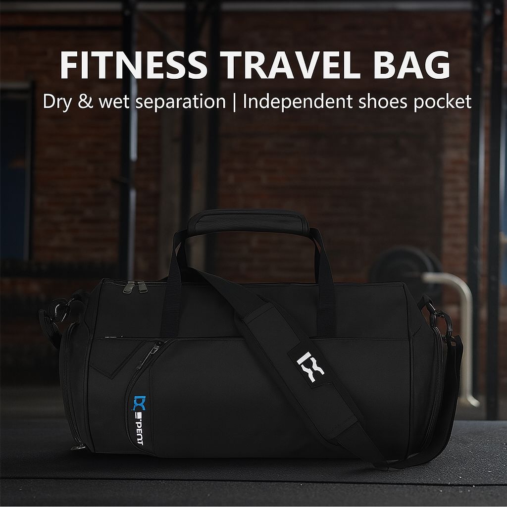 XL Fitness Gym Bag – Wet/Dry Compartments &amp; Travel Ready