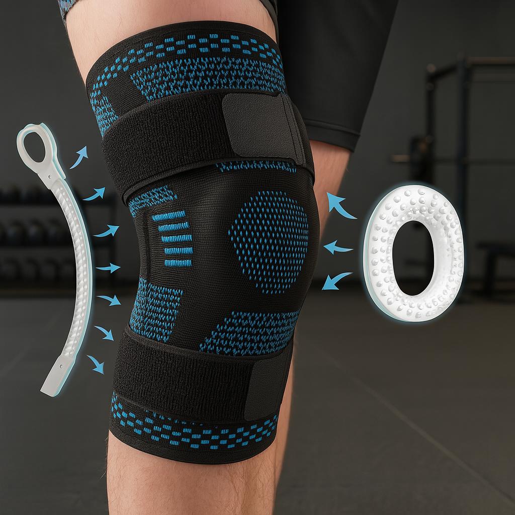 Knee Brace with Side Stabilisers &amp; Patella Gel